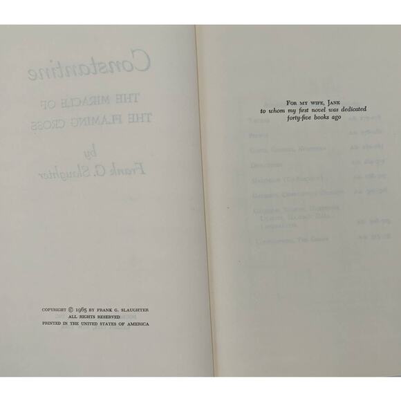 Constantine Miracle Of The Flaming Cross By Frank Slaughter Roman Emperor 1965 - Picture 5 of 16